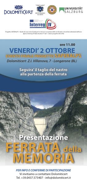 locandina ferrata memoria